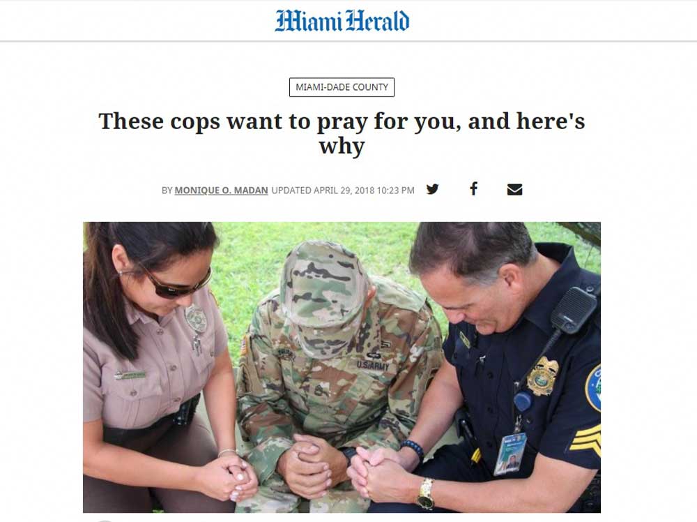 Miami Herald - These Cops Want To Pray For You and Here's Why